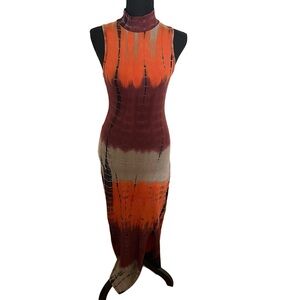 Fashion Nova Tie Dye Maxi Dress Size S
